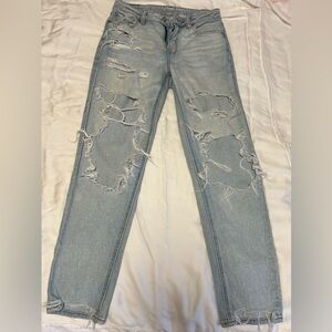American Eagle Ripped Mom Jeans